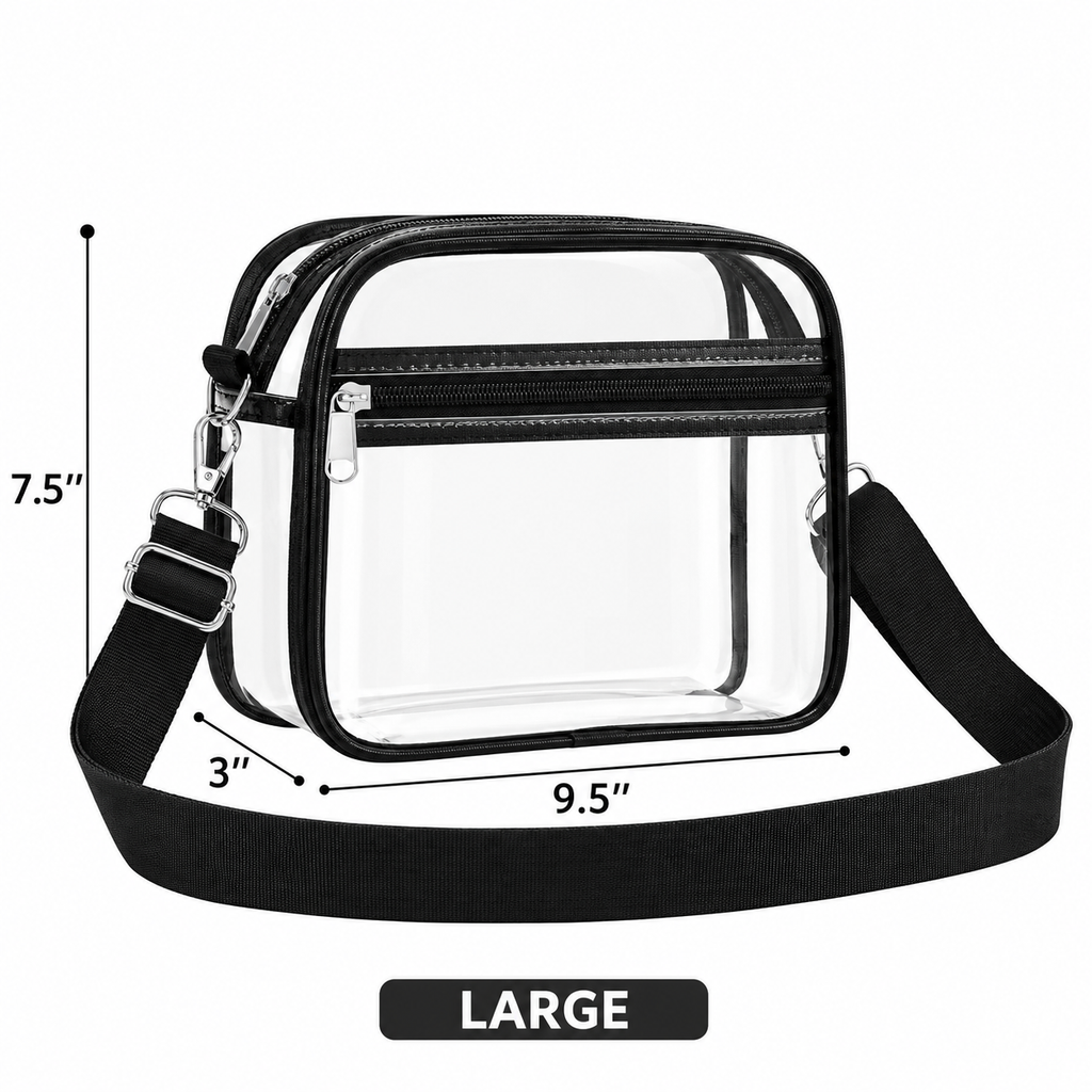 Structured Zip Crossbody Purse
