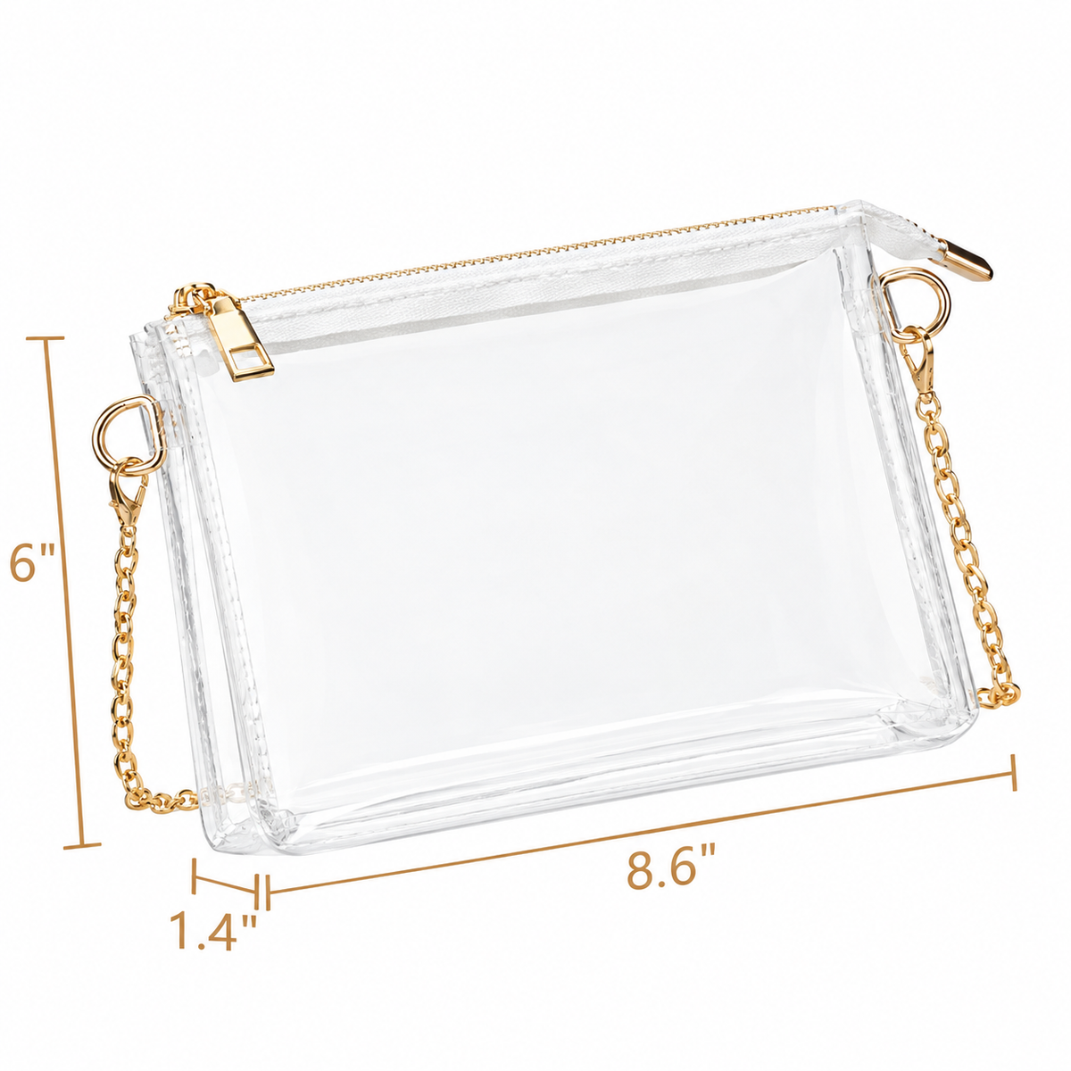 Clear Chain Purse Crossbody Bag