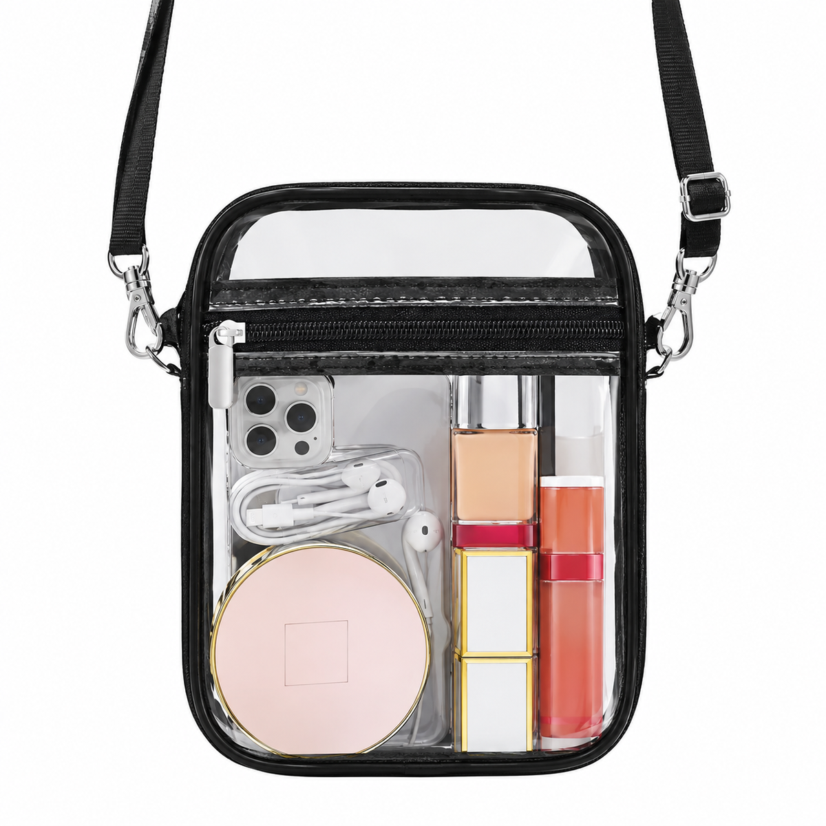 Clear Messenger Crossbody Bag